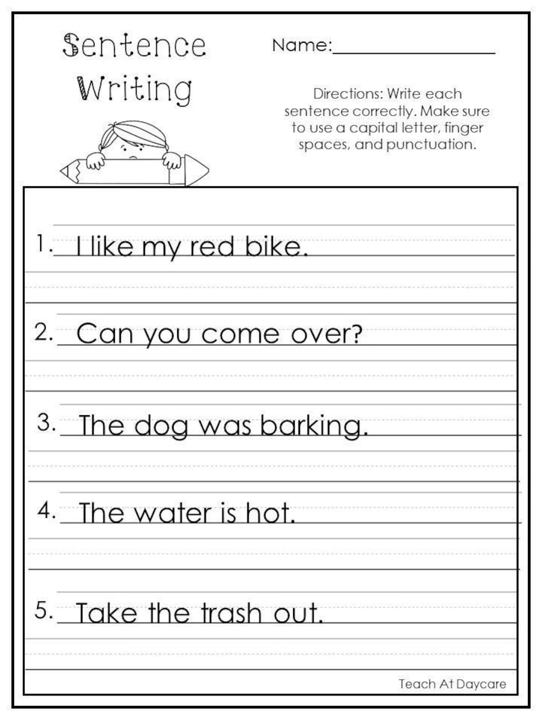 10 Printable Write The Sentence Worksheets 1st 3rd Grade ELA Worksheets Etsy Sweden 19 Writing Worksheets For 1st Graders Free PDF At Worksheeto