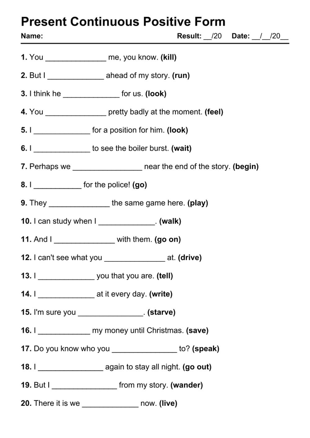 Present Simple Vs Present Continuous Consolidation Worksheet Photocopiables