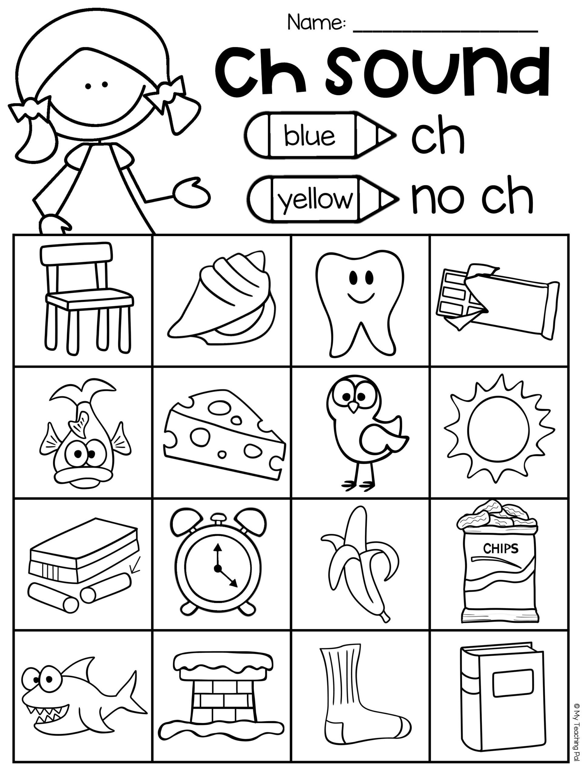 13 CH Digraph Ideas Digraph Phonics Digraphs Activities FREE Printable CH Sound Words Worksheets