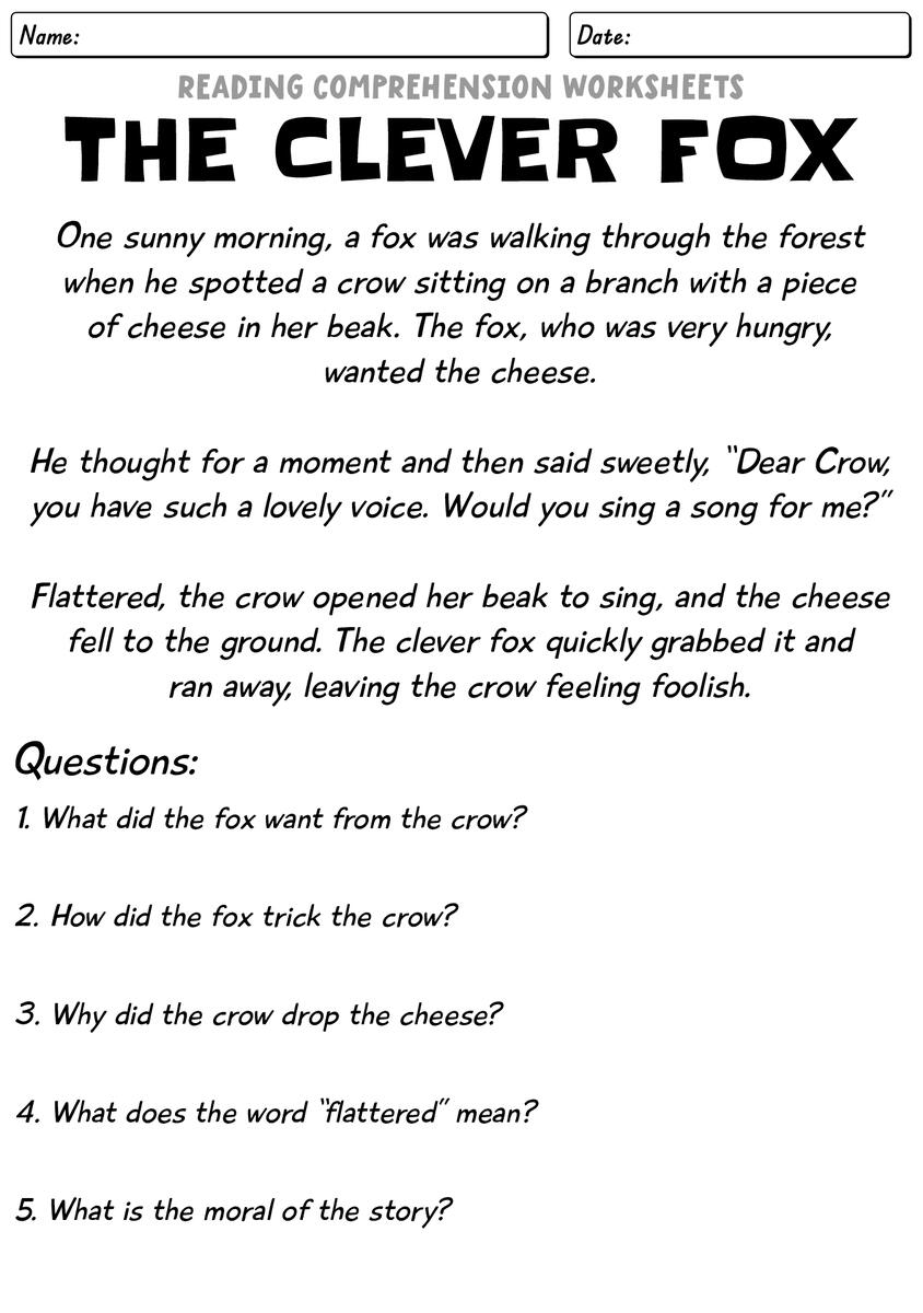 13 English Reading Comprehension Worksheets Free PDF At Worksheeto 13 English Reading Comprehension Worksheets Free PDF At Worksheeto