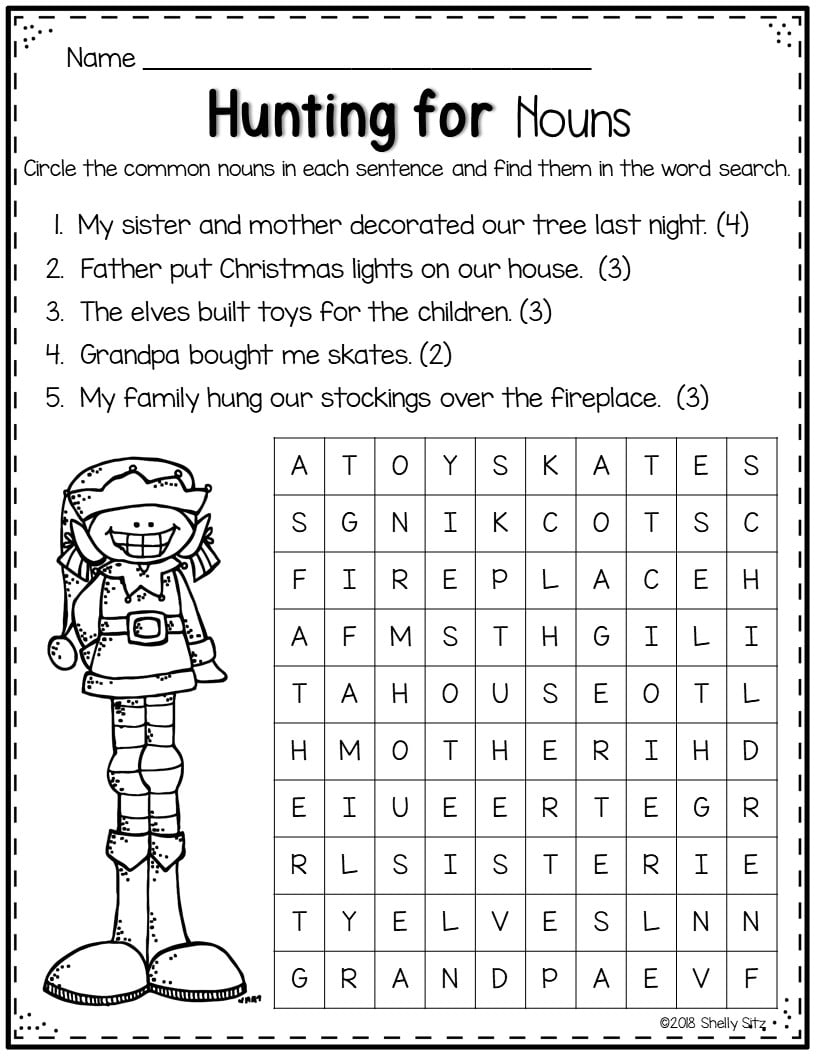 Christmas Printables 2nd Grade Made By Teachers