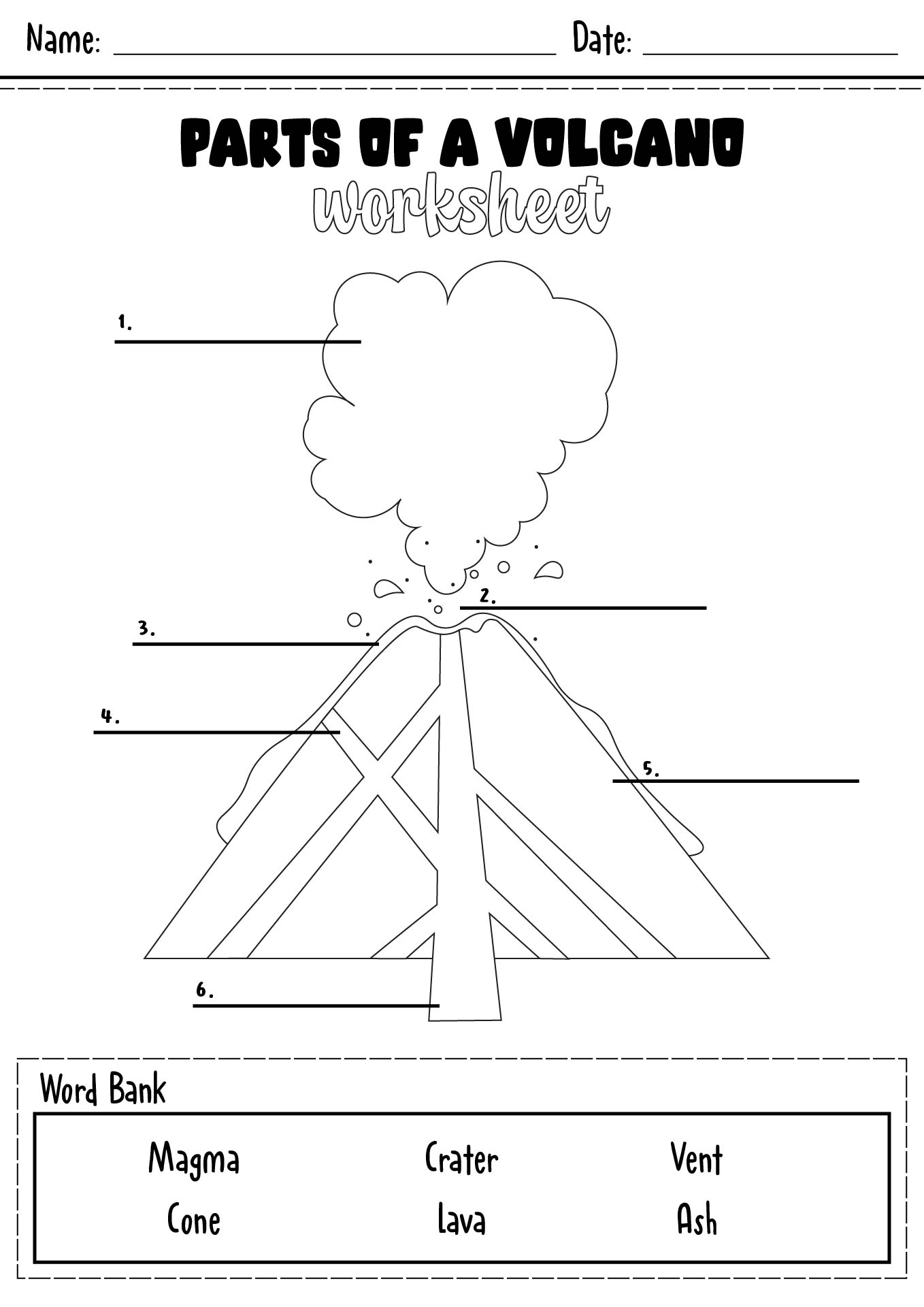 13 Volcano Worksheets 2nd Grade Free PDF At Worksheeto