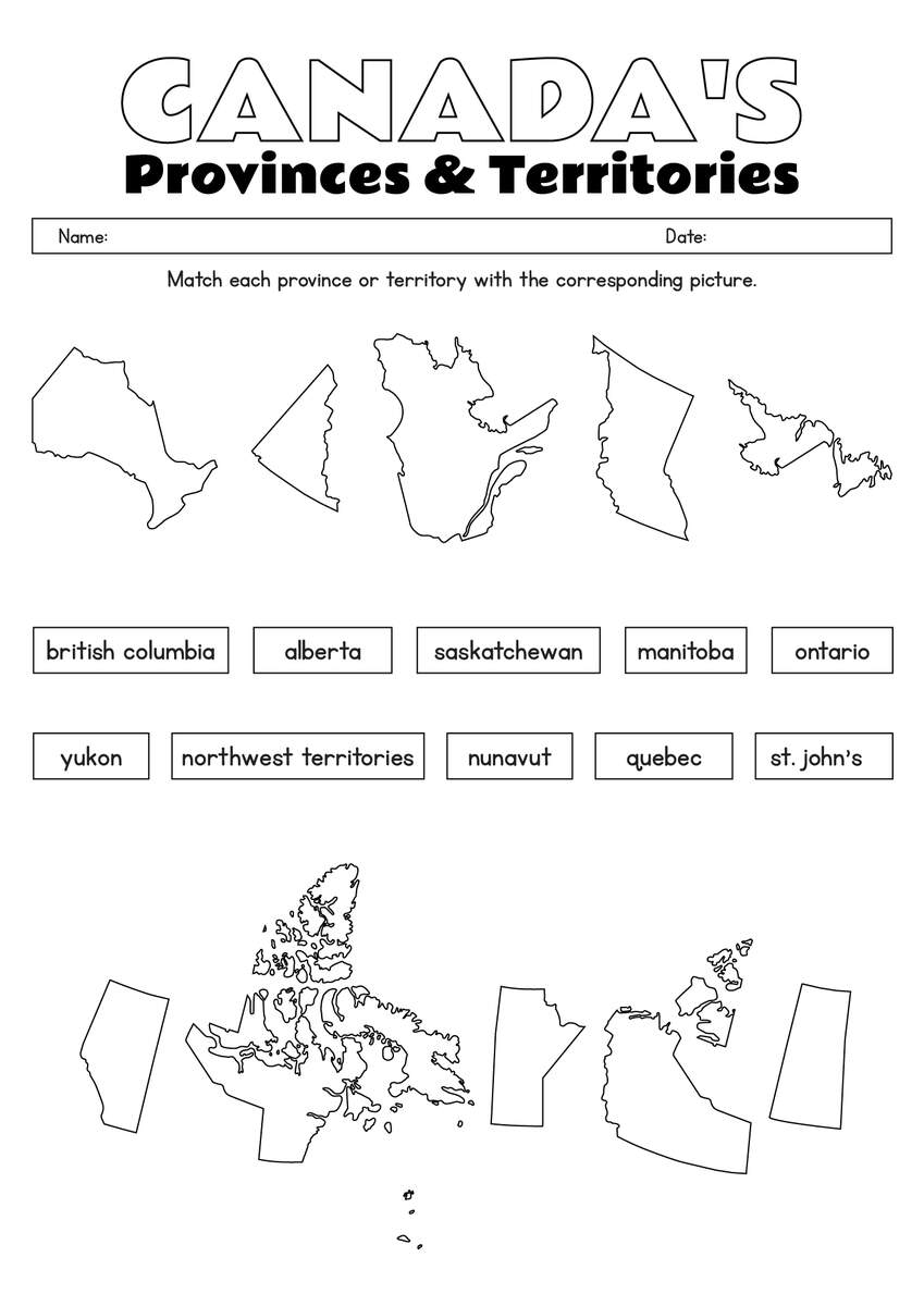 14 Canada Map Worksheet Free PDF At Worksheeto 14 Canada Map Worksheet Free PDF At Worksheeto
