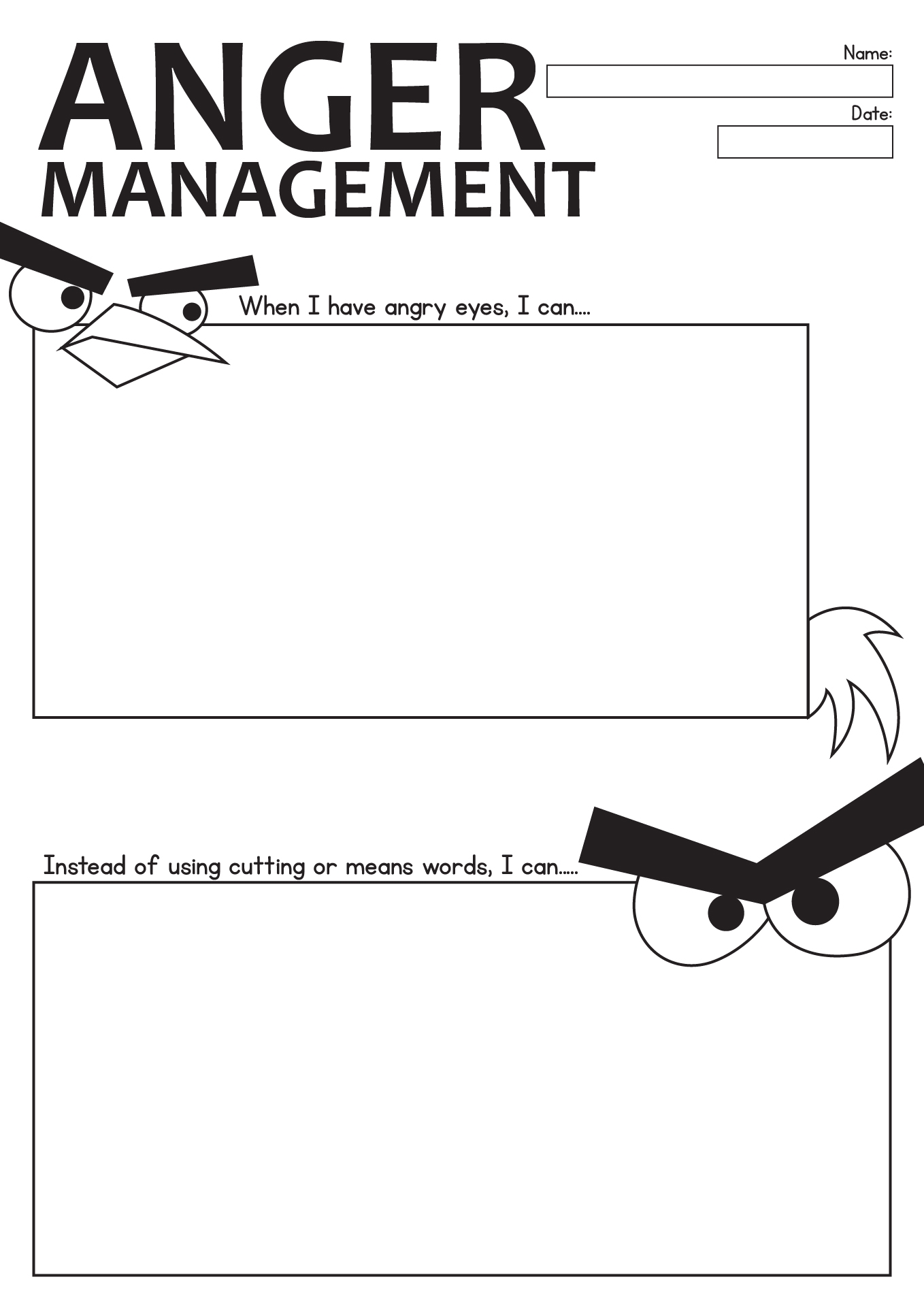 15 Anger Coping Worksheets Free PDF At Worksheeto 15 Anger Coping Worksheets Free PDF At Worksheeto