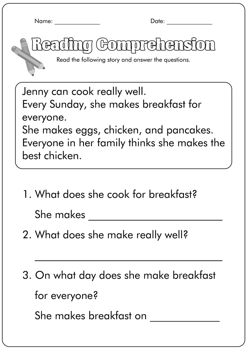15 First Grade Reading Comprehension Worksheets Free PDF At Worksheeto Spectrum Grade 1 100 1st Grade Reading Skills Activity Worksheets Best Ed Lessons Free 1st Grade Comprehension Worksheets
