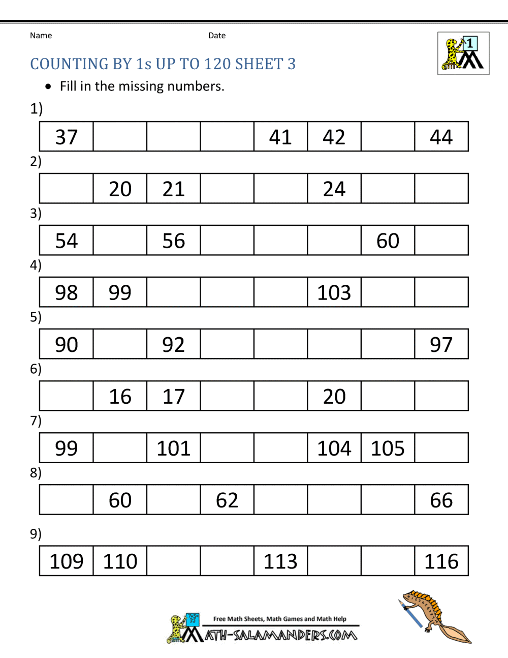 1st Grade Math Worksheets Counting By 1s And 10s 1st Grade Math Worksheets Counting By 1s And 10s