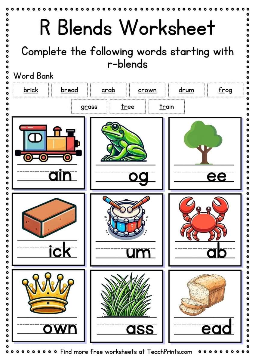 22 Free Blends Worksheets Teach Prints Free S Blend Worksheets Teach Prints