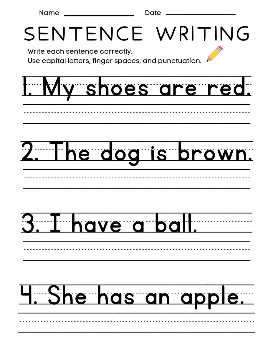 25 Printable Sentence Writing Worksheets Write The Sentence Worksheets Practice Writing Activity 1st 3rd Grade ELA Worksheets Etsy Correct The Sentences Worksheets 10 Page Printable For 1st And 2nd Grade ELA Students ELA Worksheets Sentence Writing ELA Teacher Print Etsy