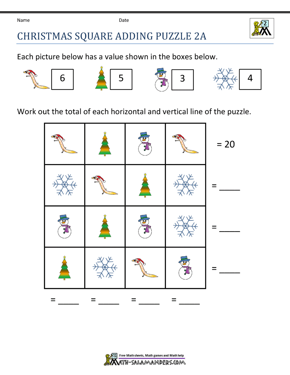 2nd Grade Christmas Math Worksheets 2nd Grade Christmas Math Worksheets