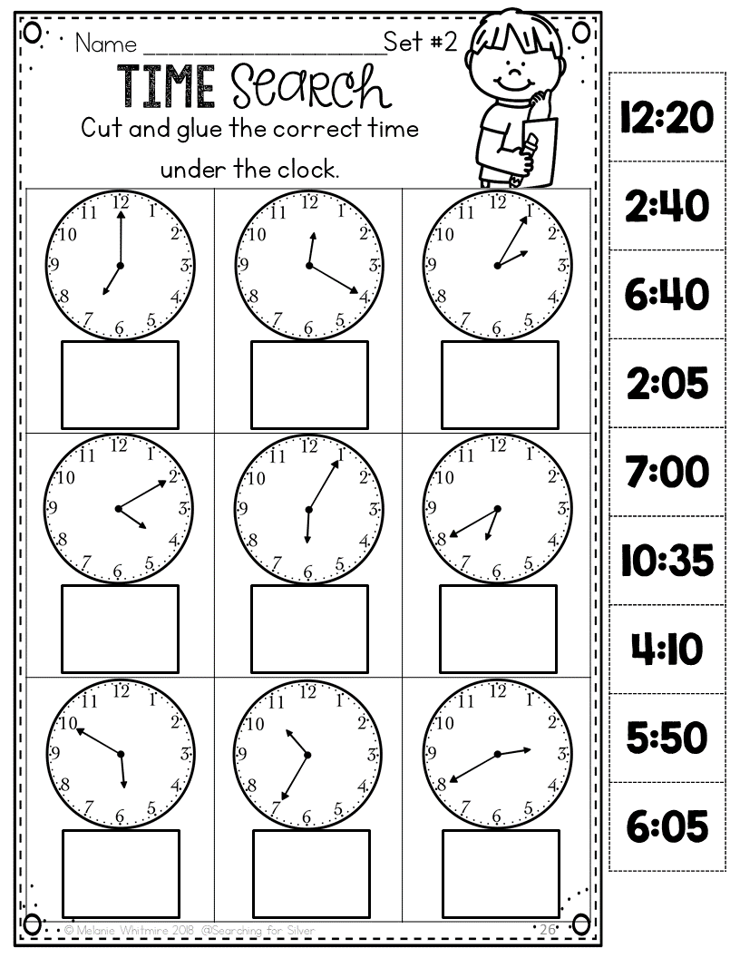 2nd Grade Telling Time Made By Teachers Telling Time Worksheets O Clock And Half Past
