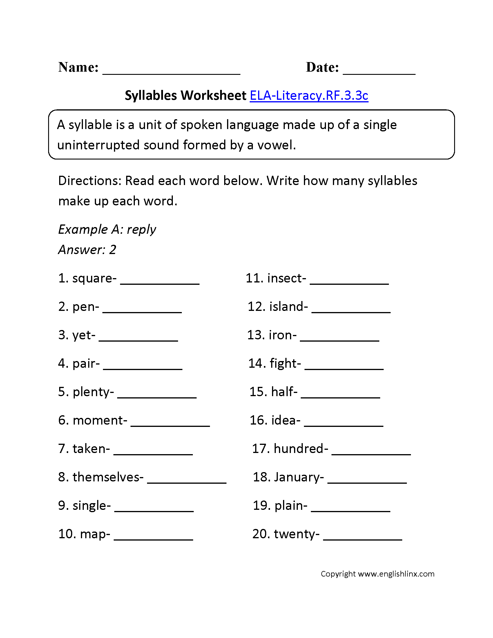 3rd Grade Common Core Reading Foundational Skills Worksheets Phonics Worksheets Superstar Worksheets