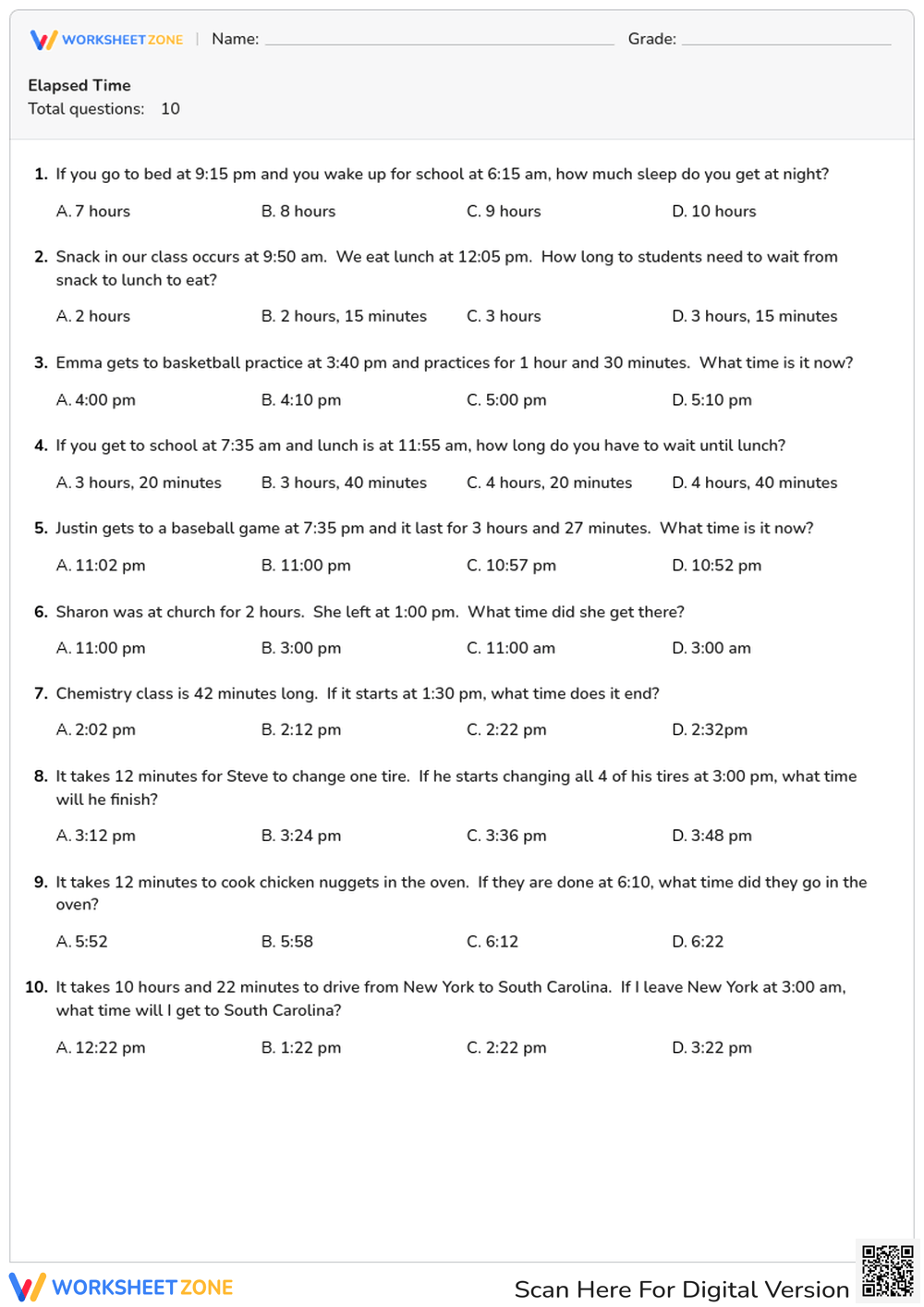 4th Grade Elapsed Time Worksheets 4th Grade Elapsed Time Worksheets