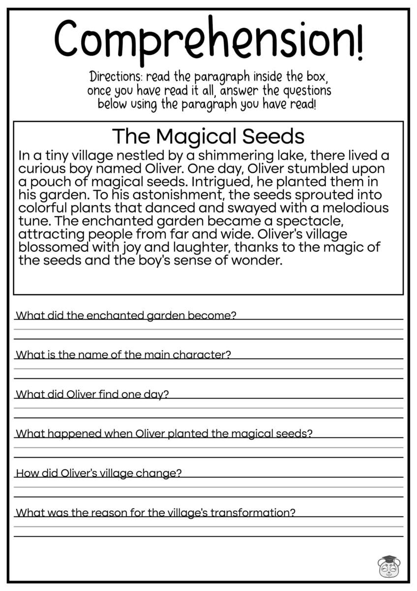 5 Printable Reading Comprehension English Worksheets Ages 4 7 KG1 To Grade 2 Etsy 5 Printable Reading Comprehension English Worksheets Ages 4 7 KG1 To Grade 2 Etsy