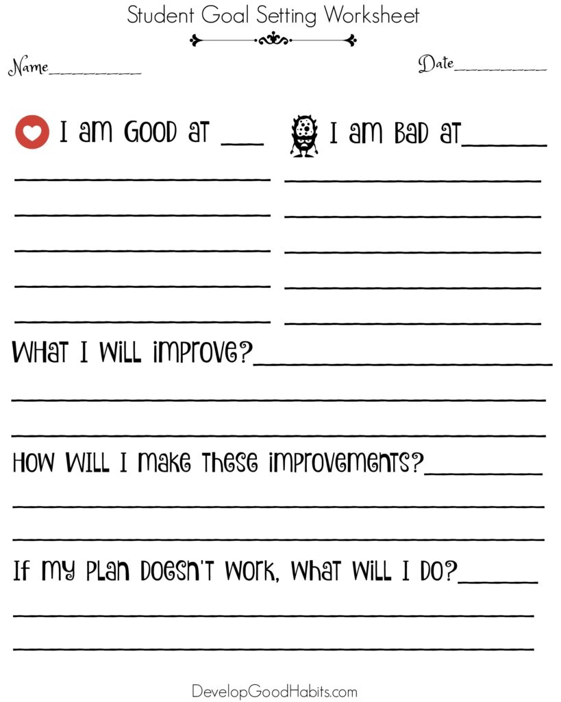 Break Through With 11 Stylish Goal Setting Worksheets PDF FREE