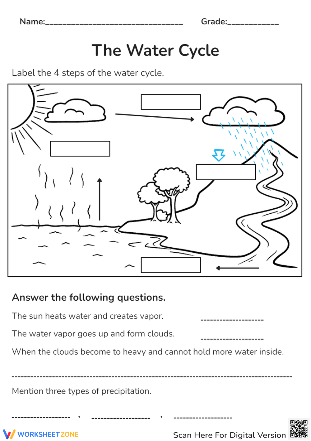 5th Grade Water Cycle Worksheets Printable 5th Grade Water Cycle Worksheets Printable