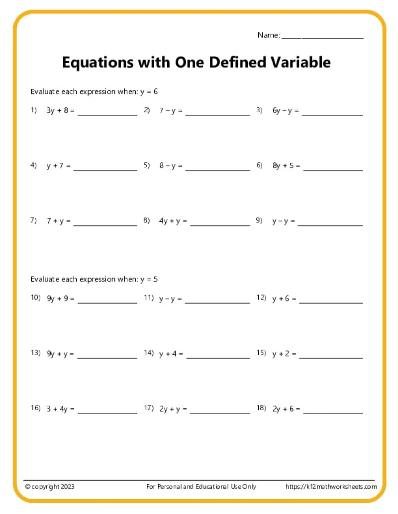6th Grade Algebra Worksheets 6th Grade Math Worksheets Printable PDF Worksheets Cazoom Math