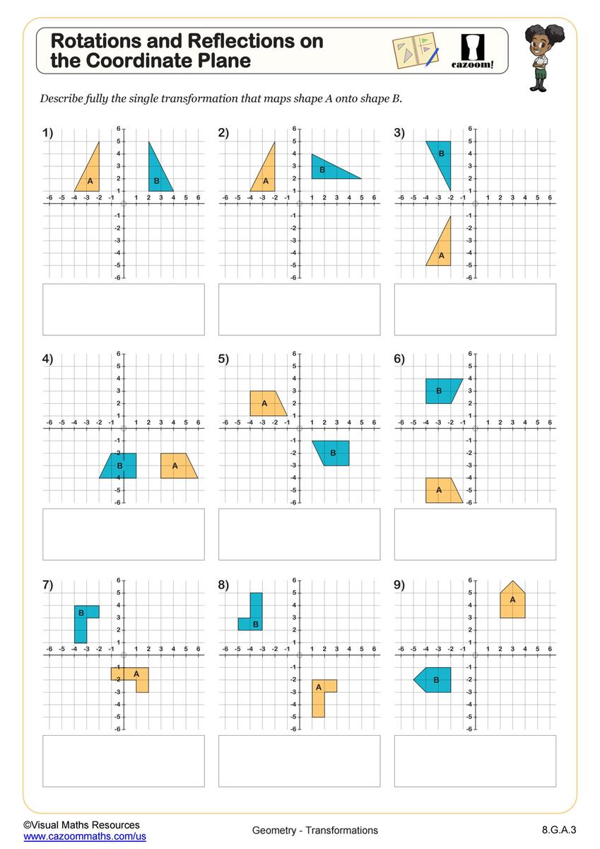 8th Grade Math Worksheets Printable PDF Math Worksheets Cazoom Math Eighth Grade Absolute Value Worksheet