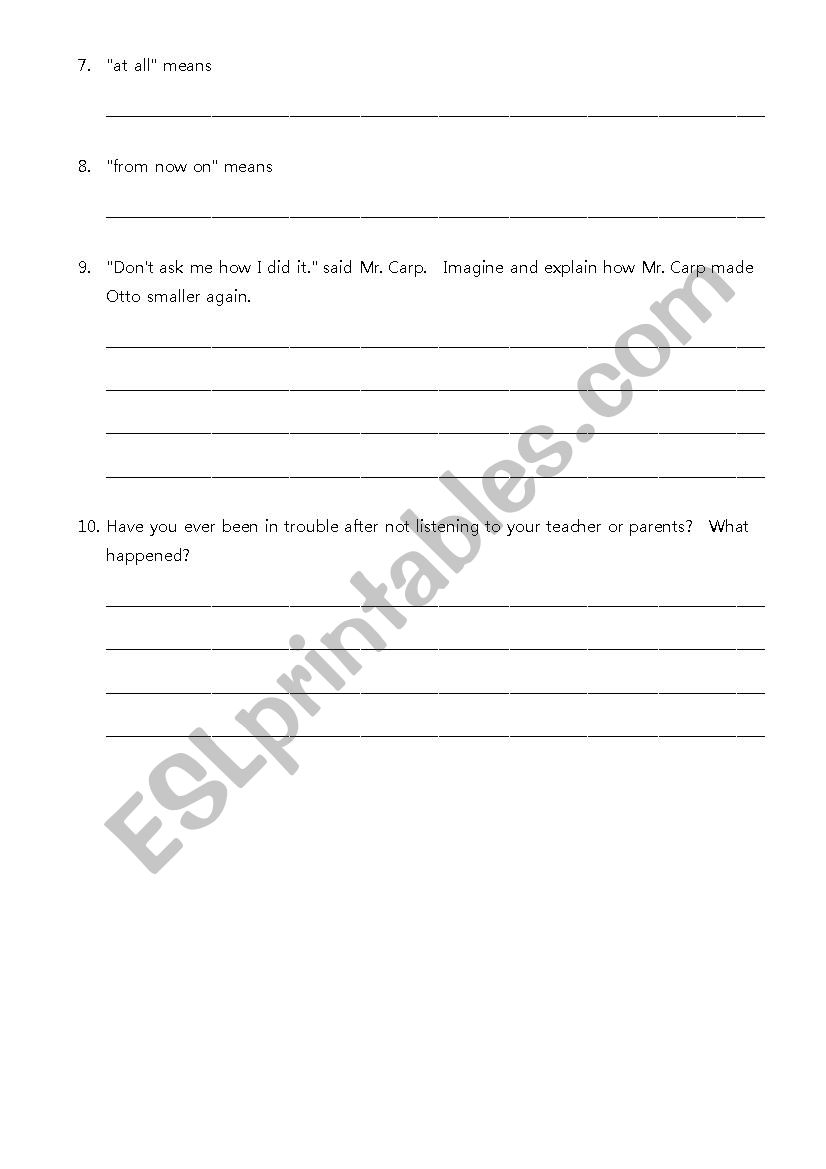 A Fish Out Of Water A Mysterious Tadpole ESL Worksheet By Kenzn516 A Fish Out Of Water A Mysterious Tadpole ESL Worksheet By Kenzn516