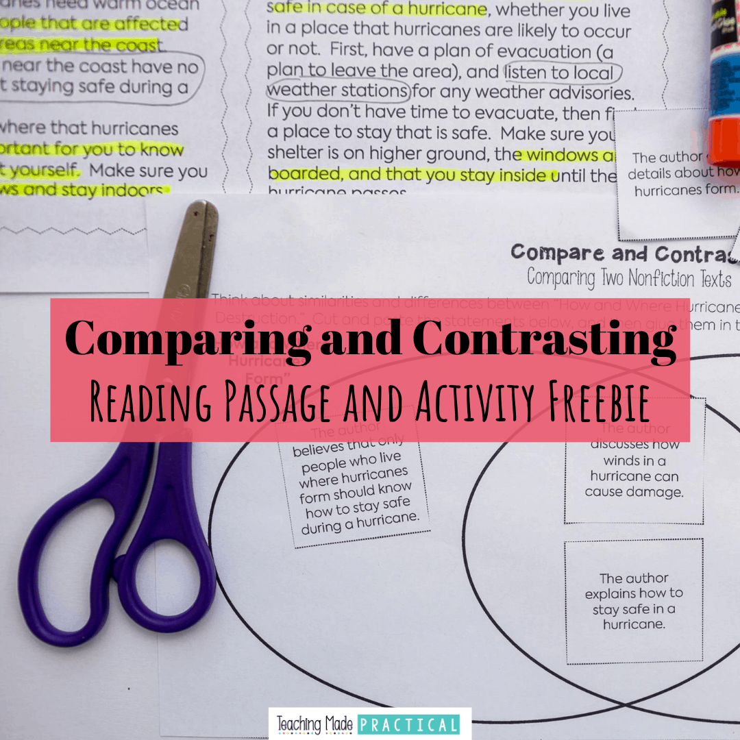 A Free Compare And Contrast Printable Teaching Made Practical A Free Compare And Contrast Printable Teaching Made Practical