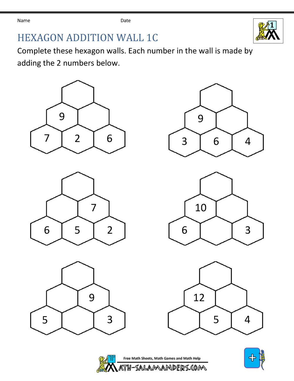Addition Facts To 20 Worksheets Addition Facts To 20 Worksheets