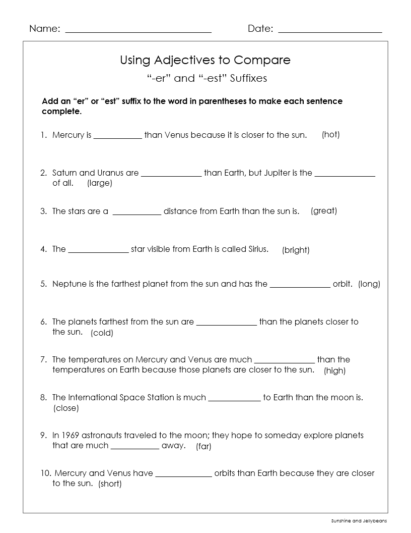 Adjectives That Compare Er Est More Most Outer Space Theme Grades 3 4 Google Drive Made By Teachers Adjectives That Compare Er Est More Most Outer Space Theme Grades 3 4 Google Drive Made By Teachers