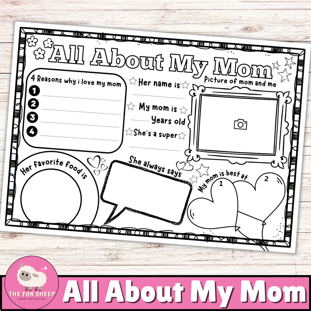 All About My Mom Questionnaire Mother S Day Printable Craft For Mom Grandma Made By Teachers All About My Mom Questionnaire Mother S Day Printable Craft For Mom Grandma Made By Teachers