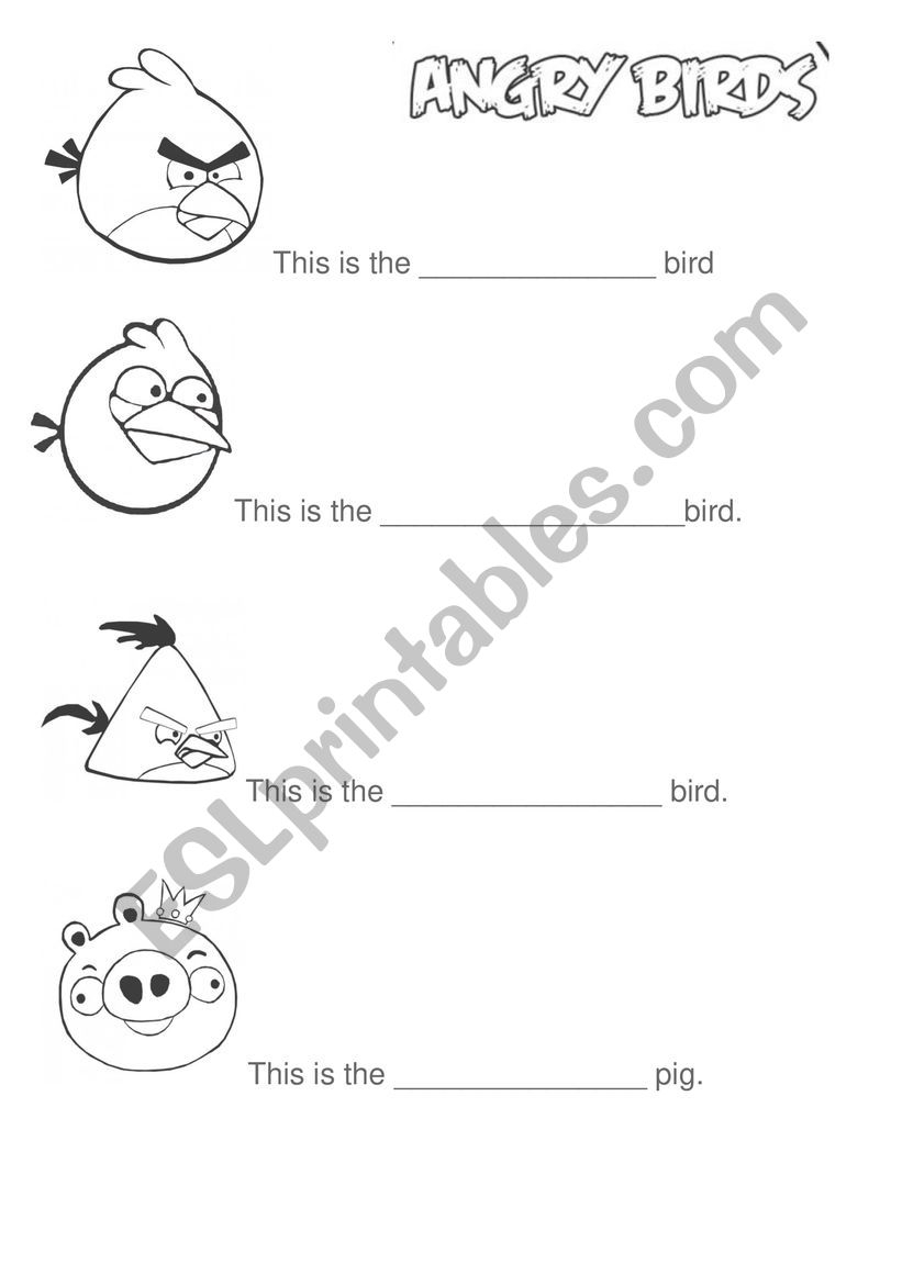 Angry Birds Worksheet Fun Activities For Kids Angry Birds Worksheet Fun Activities For Kids