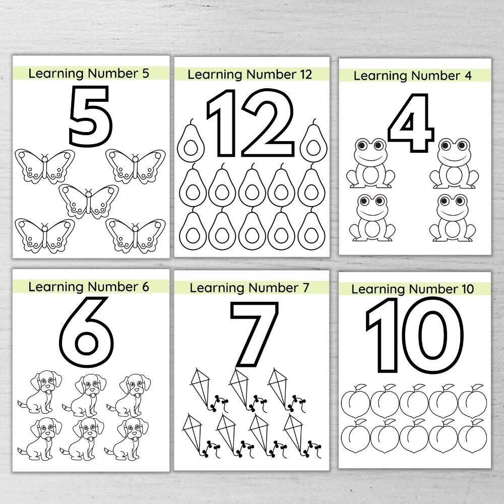 Fall Math Worksheets For Kindergarten Preschool 1st Grade