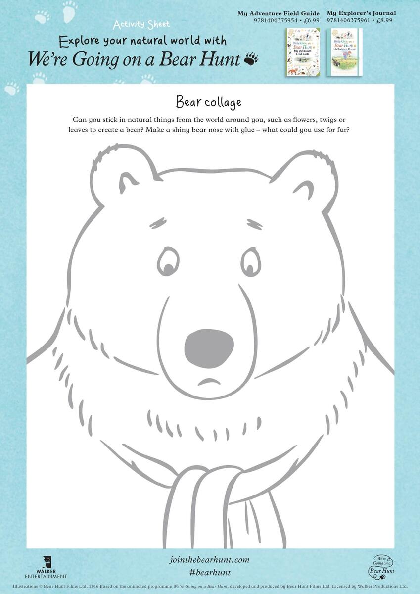 Bear Hunt Activity Sheet Medina Book Shop Bear Hunt Activity Sheet Medina Book Shop