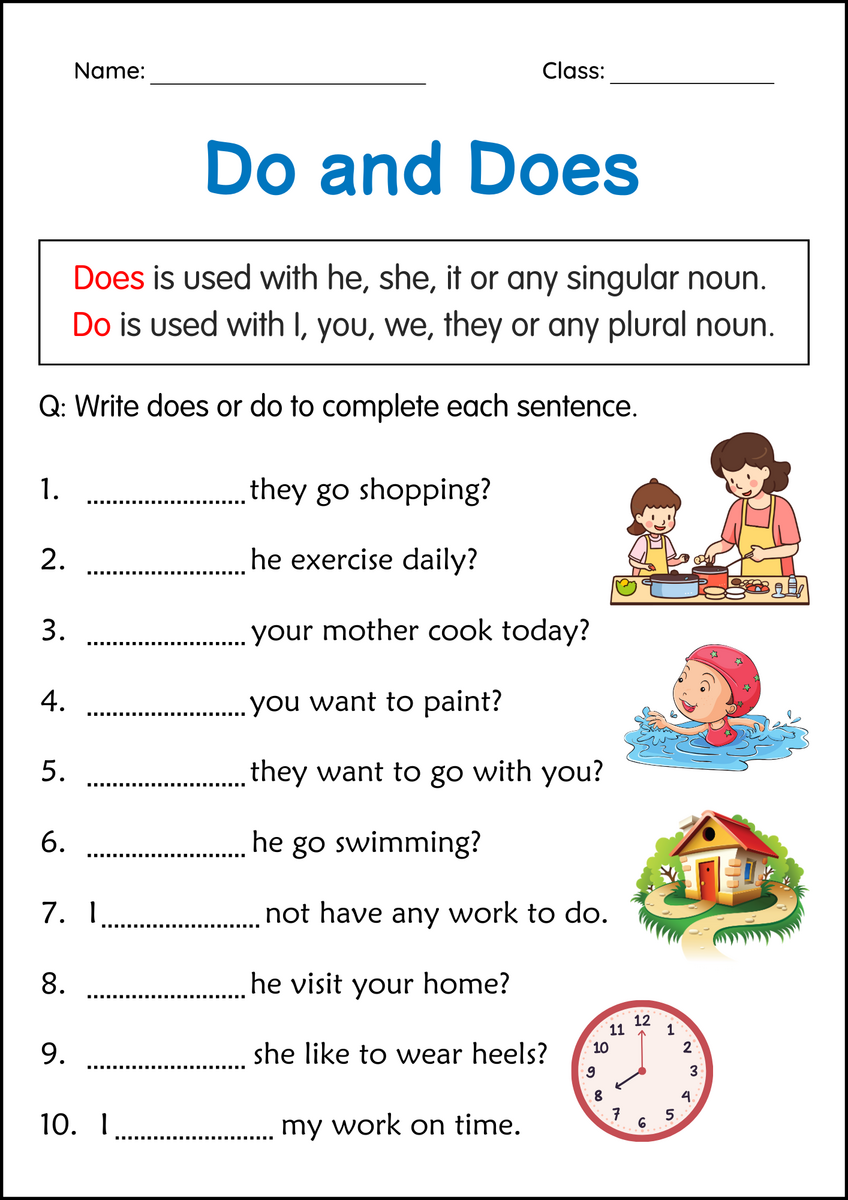 Beginner Do And Does Grammar Activity Worksheets For Grade 2 Made By Teachers Beginner Do And Does Grammar Activity Worksheets For Grade 2 Made By Teachers