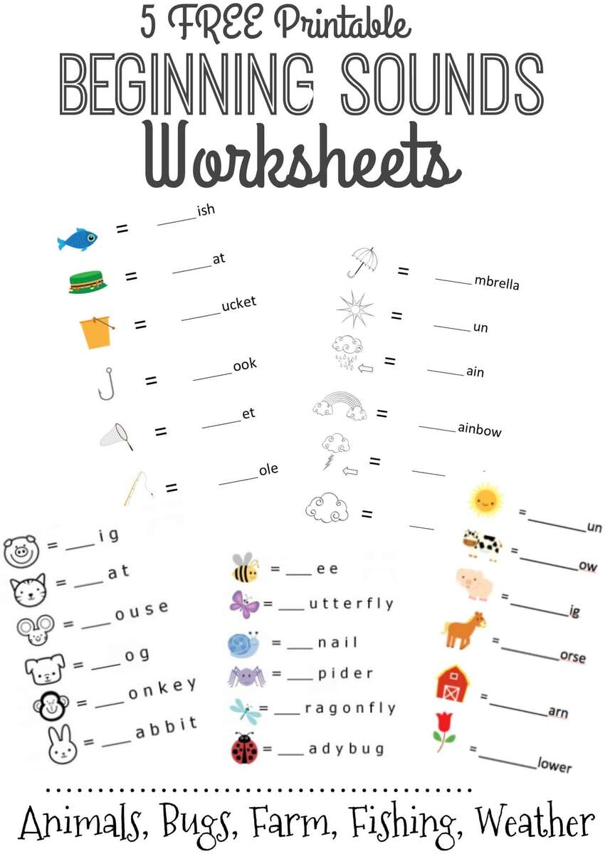 Beginning Sounds Letter Worksheets For Early Learners Alphabet Beginning Sounds Sorting Worksheets