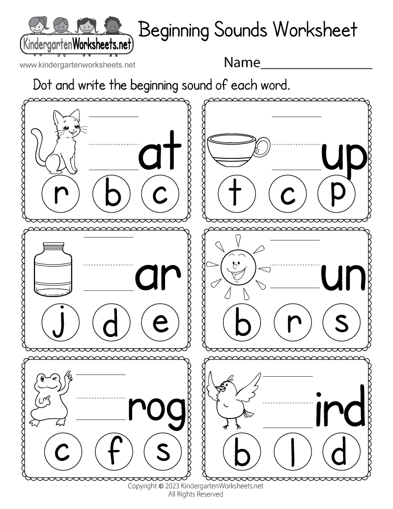 Beginning Sounds Worksheet Free Printable Digital PDF Circle The Beginning Sound Free Printable