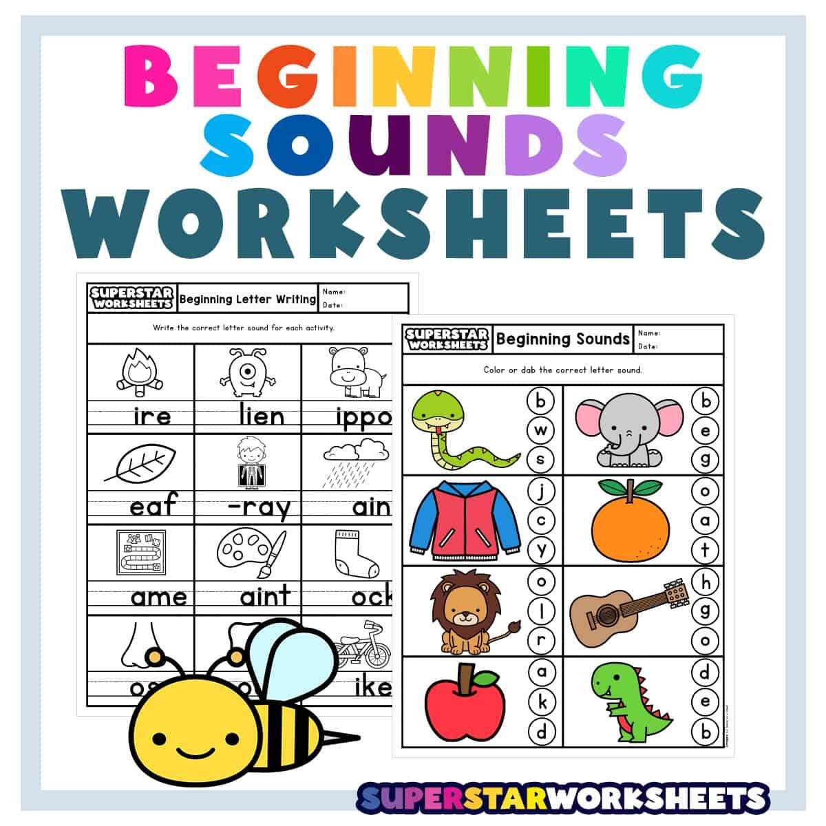 Beginning Sounds Worksheets Superstar Worksheets Beginning Sounds Worksheets Superstar Worksheets