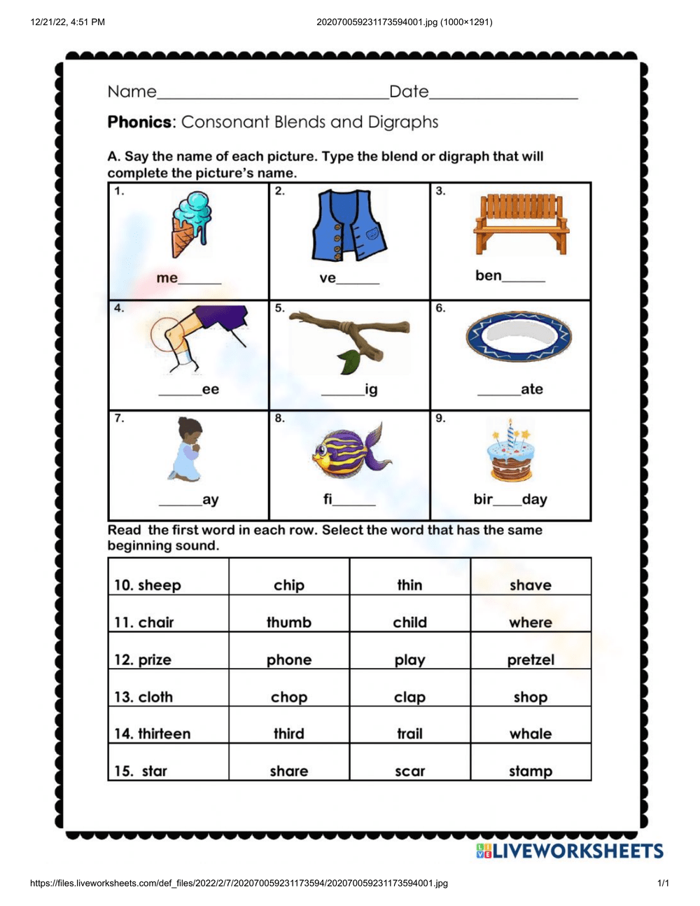 Blends And Digraphs Worksheets Printable Blends And Digraphs Centers Worksheets Short Vowel Reading Practice Miss Kindergarten