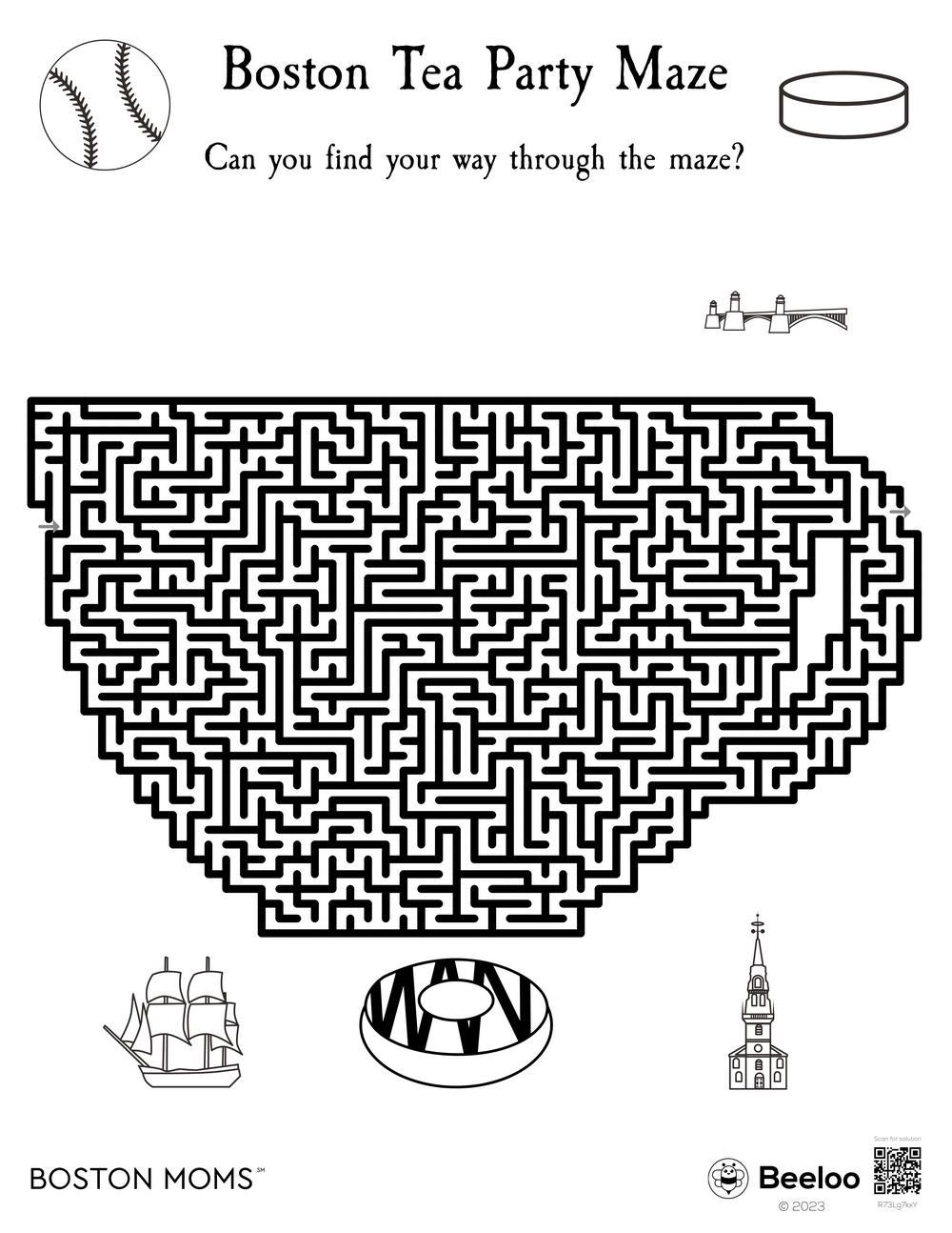 Boston Tea Party Maze Beeloo Printable Crafts And Activities For Kids Boston Tea Party Maze Beeloo Printable Crafts And Activities For Kids