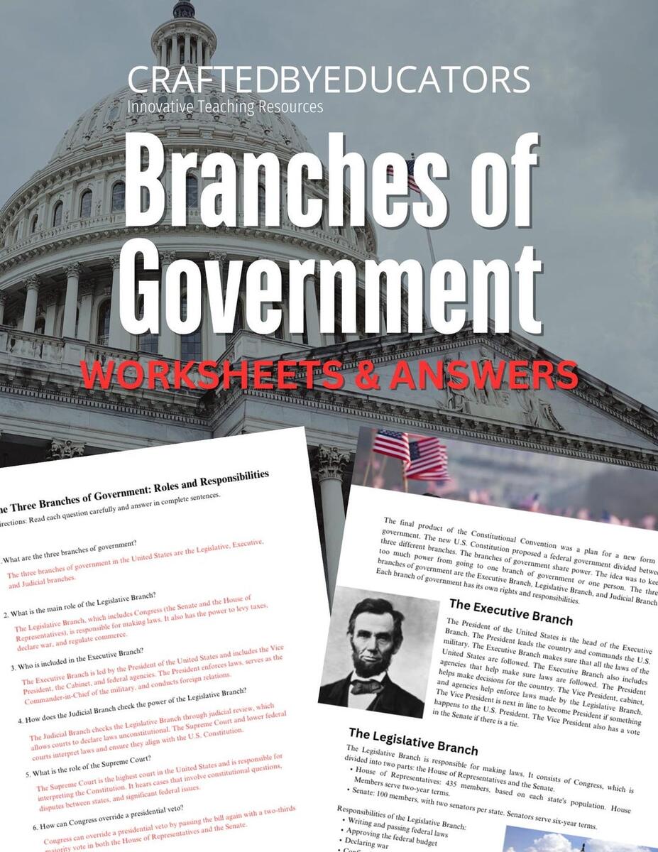 Branches Of Government Worksheets US Government Activities Civic Education Printables 11 Pages Etsy Israel Branches Of Government Worksheets US Government Activities Civic Education Printables 11 Pages Etsy Israel