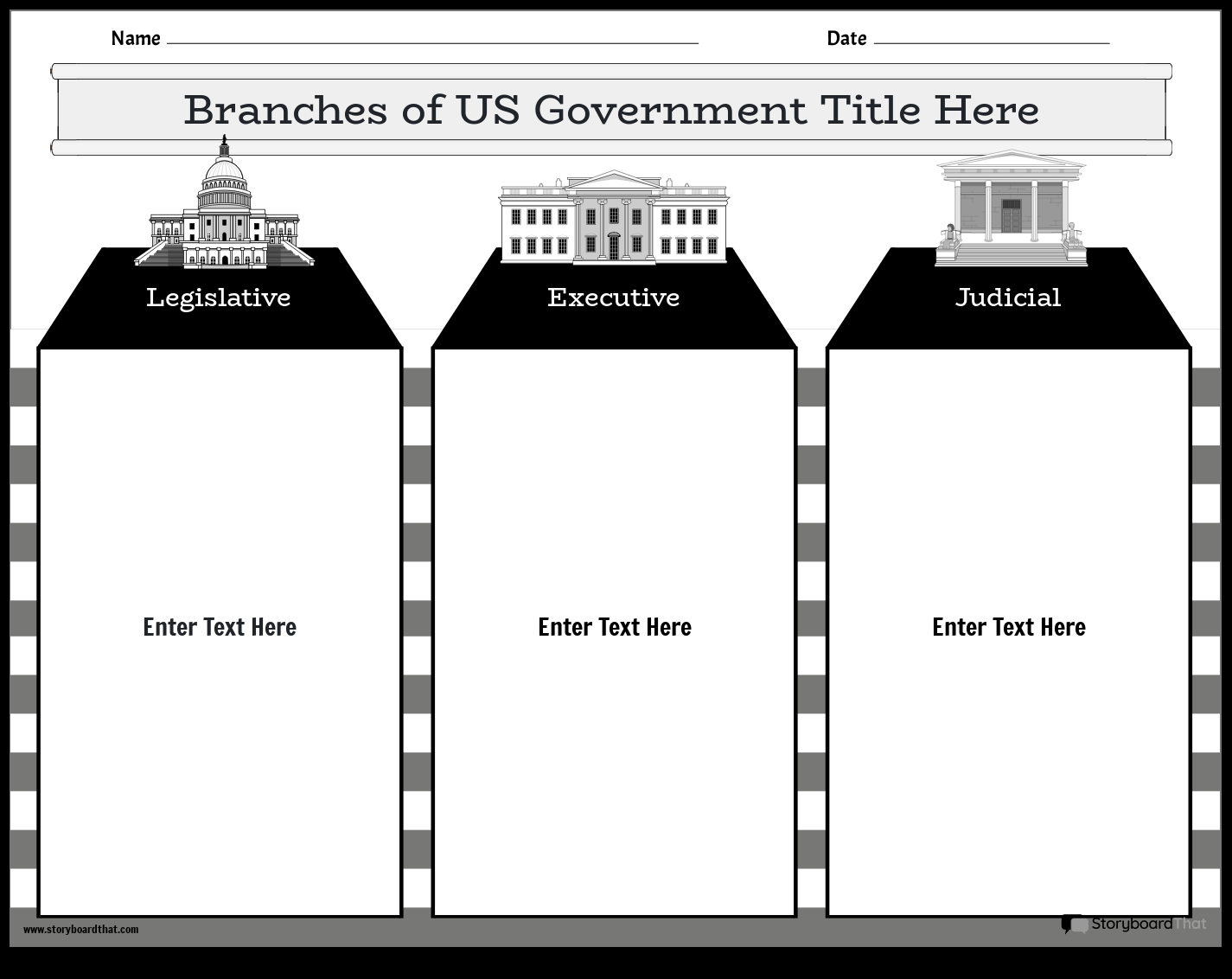 Branches Of The US Government Worksheets StoryboardThat Worksheets Library