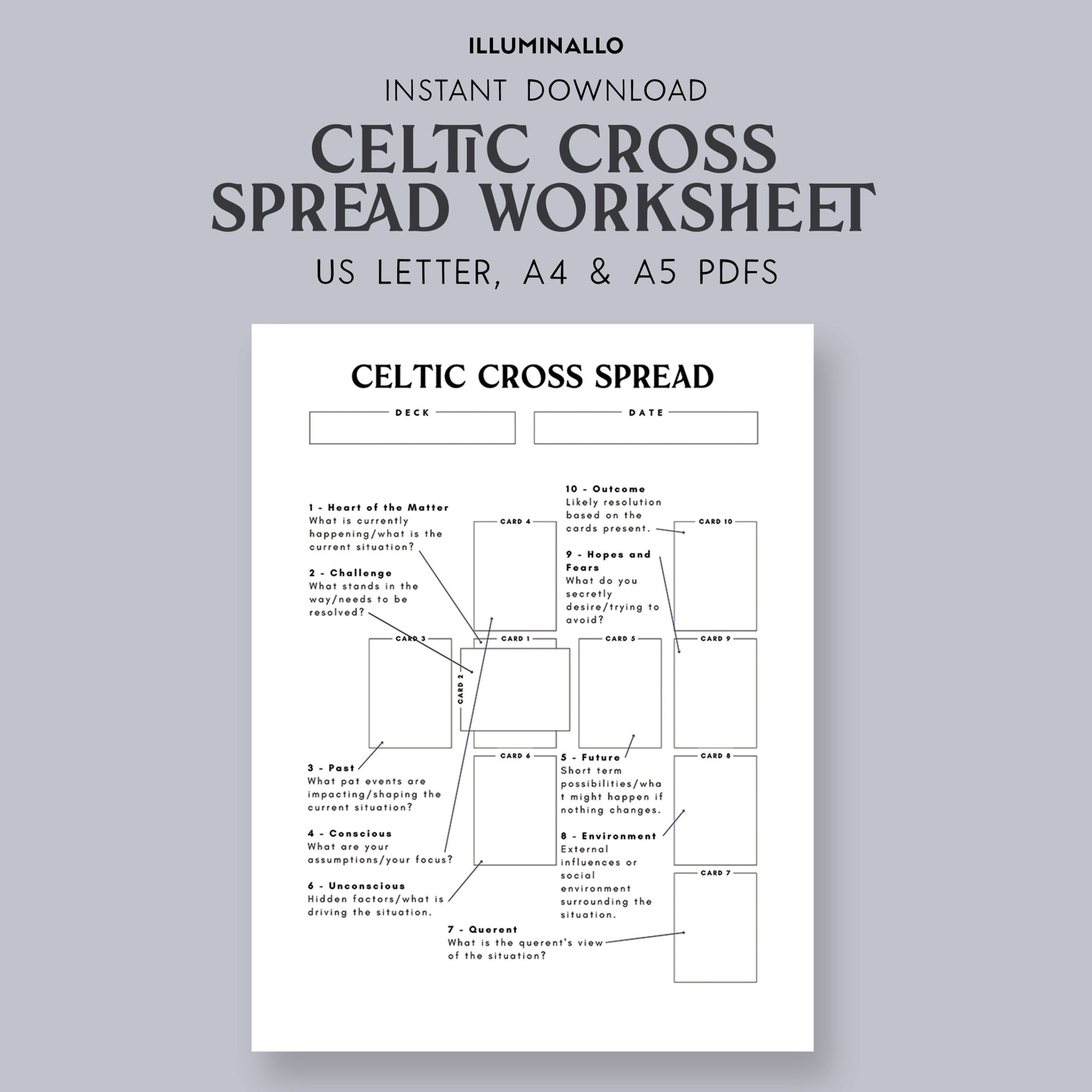 Buy Celtic Cross Tarot Spread Printable Celtic Cross Tarot Worksheet Tarot Journal Tarot Worksheet Printable Printable Tarot Worksheet Online In India Etsy Celtic Cross Tarot Spread Tarot Oracle Spread Beginner Tarot Spread Etsy Israel