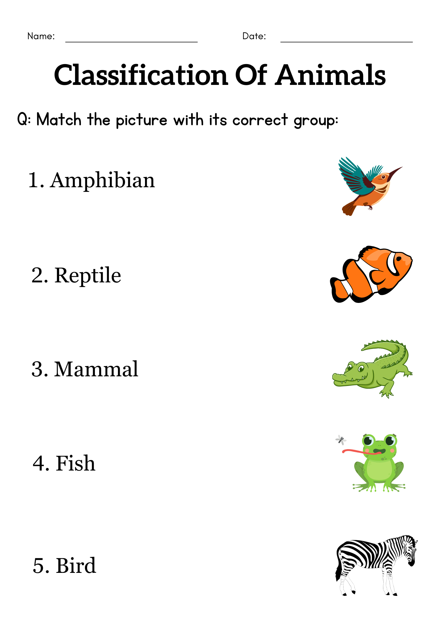 15 Classifying Animals Worksheets Preschool