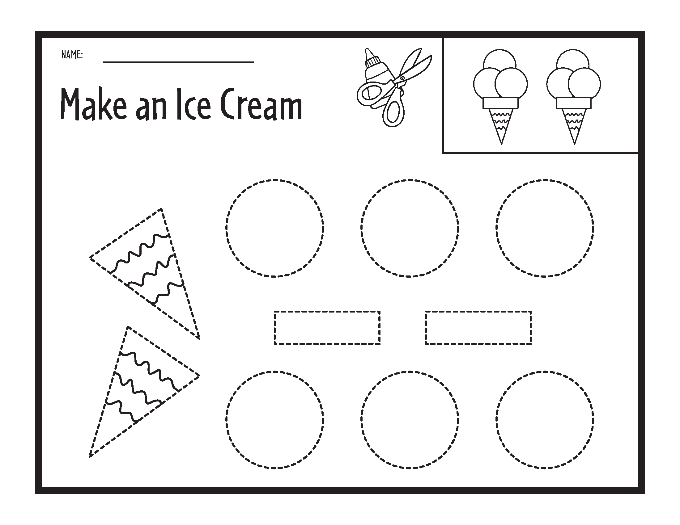 Color Cut And Glue Pages Gift Of Curiosity Cut And Paste Worksheets Printable Activities For Kids Free Printables Lettering SVG Files Tools Apps
