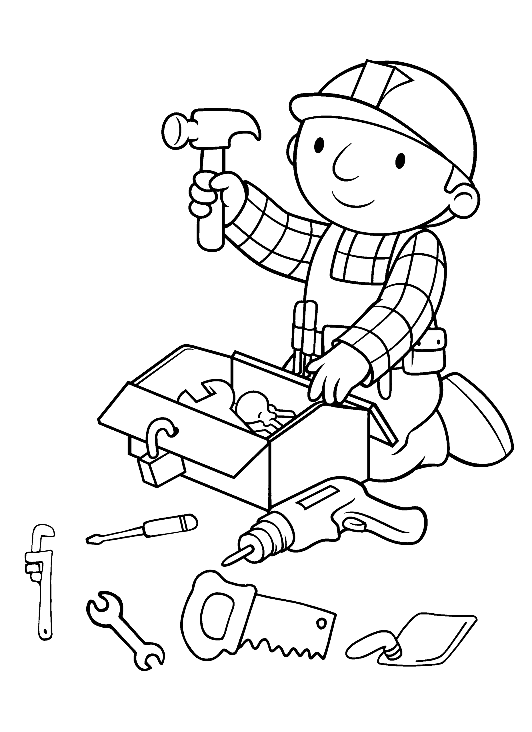 Coloring Page Bob The Builder Coloring Pages 7 Coloring Page Bob The Builder Coloring Pages 7