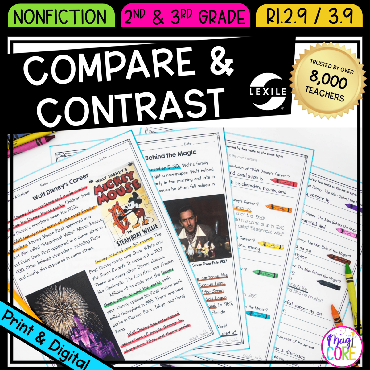 Compare Contrast 2nd 3rd Grade MagiCore Compare Contrast 2nd 3rd Grade MagiCore