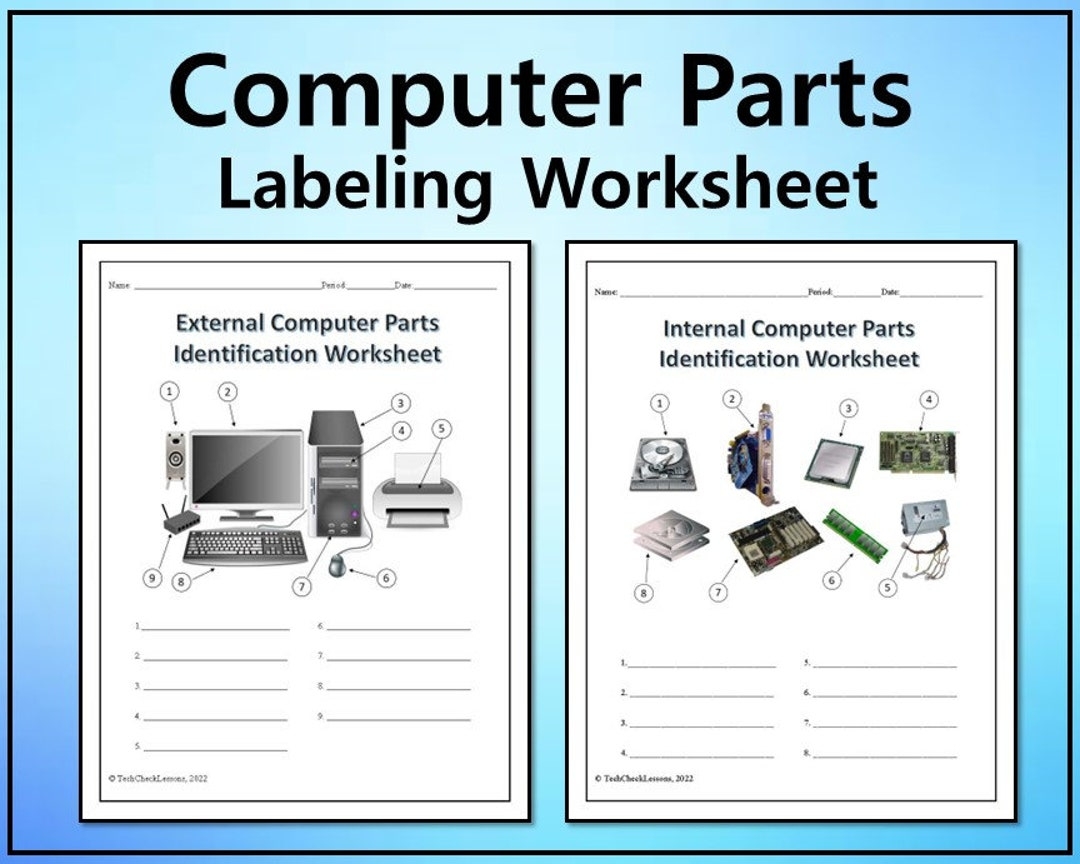 Computer Parts Labeling Activity 6 Worksheets Editable DIGITAL DOWNLOAD Etsy Computer Parts Labeling Activity 6 Worksheets Editable DIGITAL DOWNLOAD Etsy