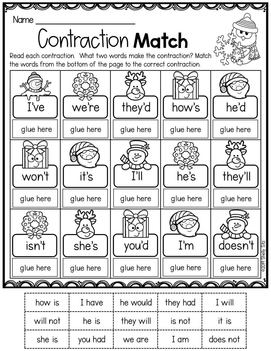9 Contractions Ideas Contraction Worksheet Teaching 2nd Grade Reading