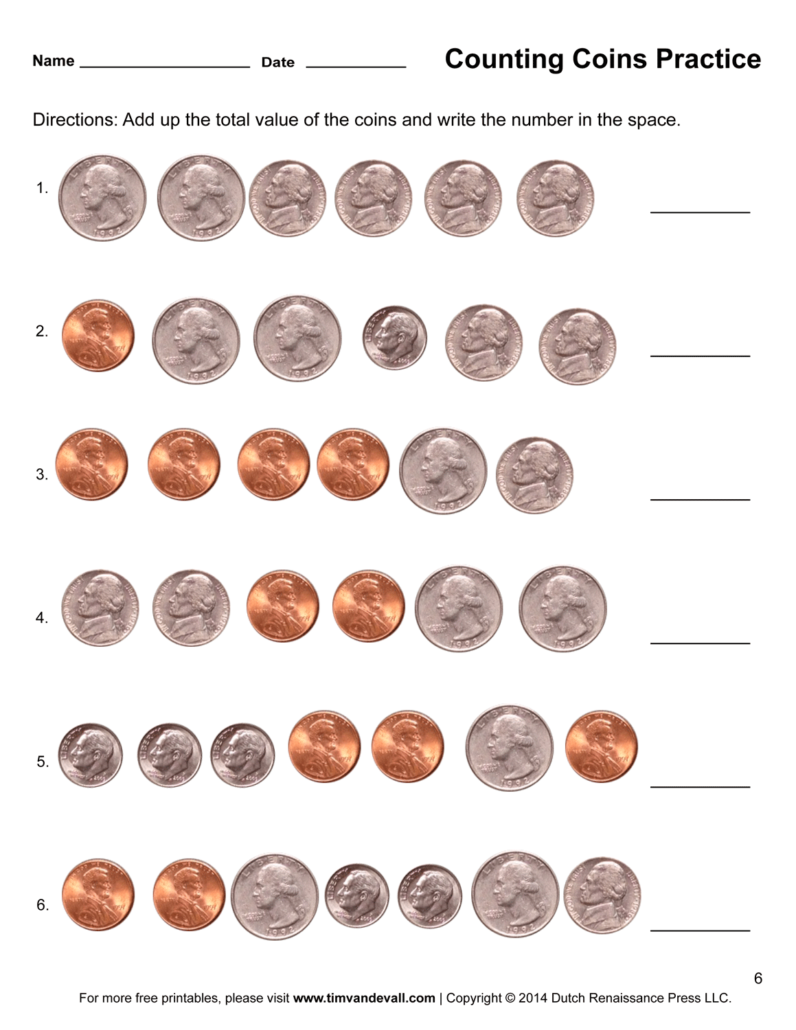 Counting Money Printable Worksheet Tim S Printables Counting Money Printable Worksheet Tim S Printables