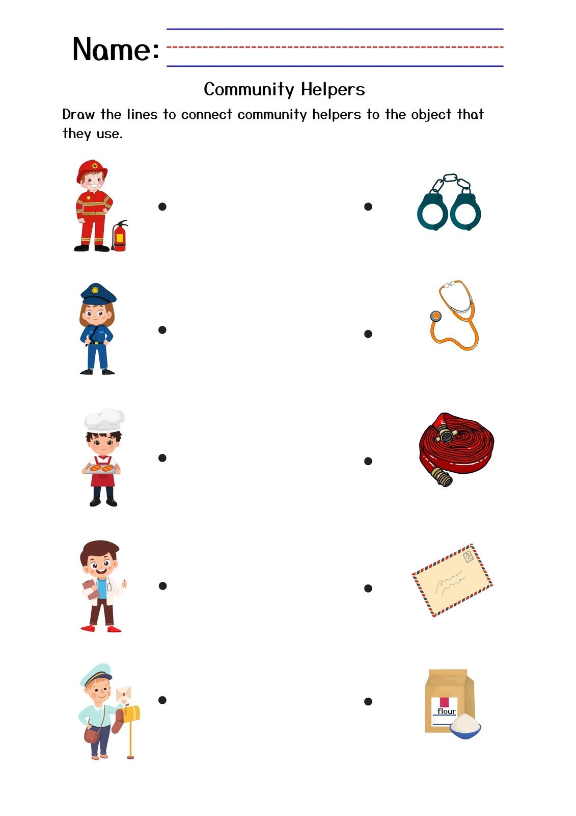 Customize 33 Kindergarten Community Helpers Worksheets Templates Online Canva