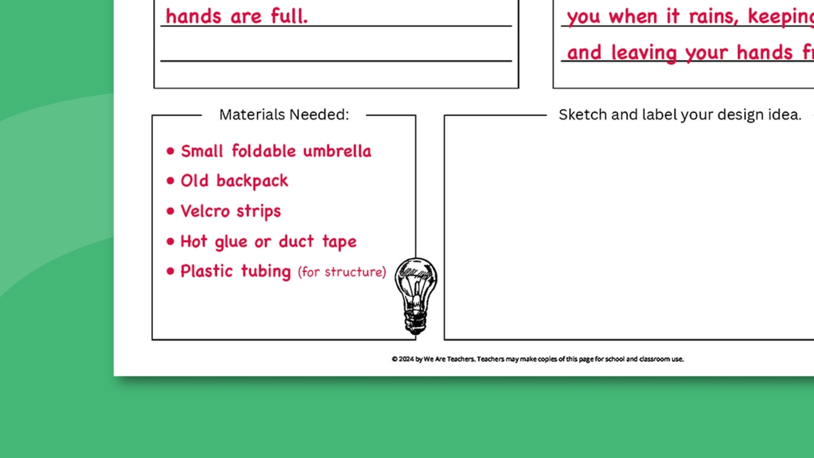 Design An Invention Worksheet Free Printable We Are Teachers