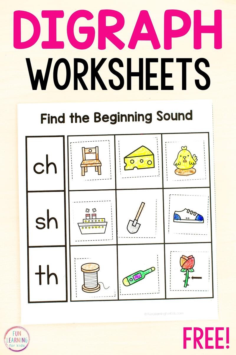 Digraph Sounds Sort Cut Paste Digraph Sounds Sort Cut Paste