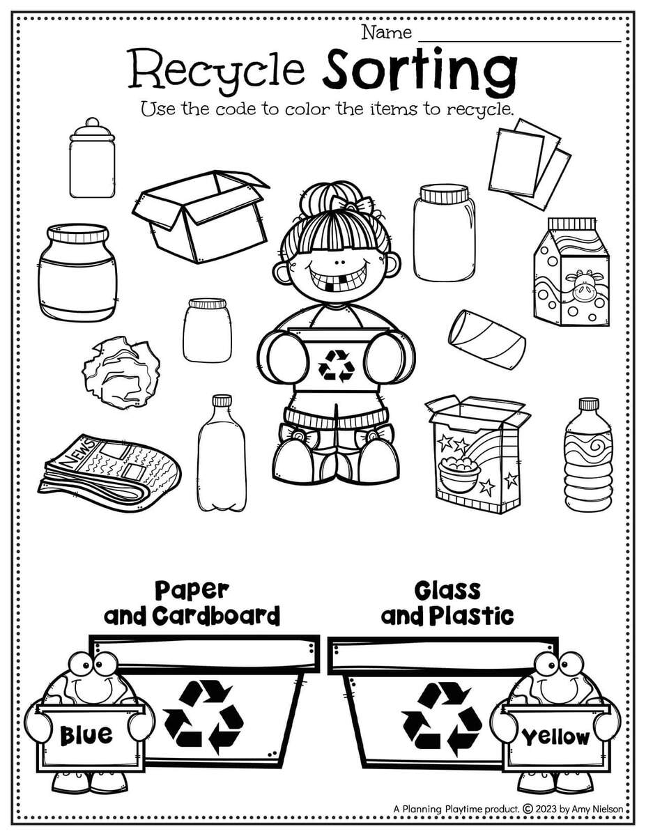 Earth Day Preschool Activities Planning Playtime Recycling Activities For Kids Free Printable Little Bins For Little Hands