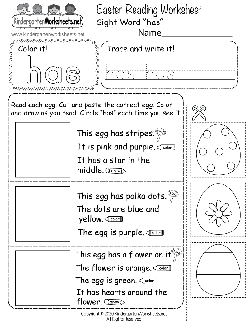 Easter Holidays Reading Comprehension Passages K 2 Made By Teachers